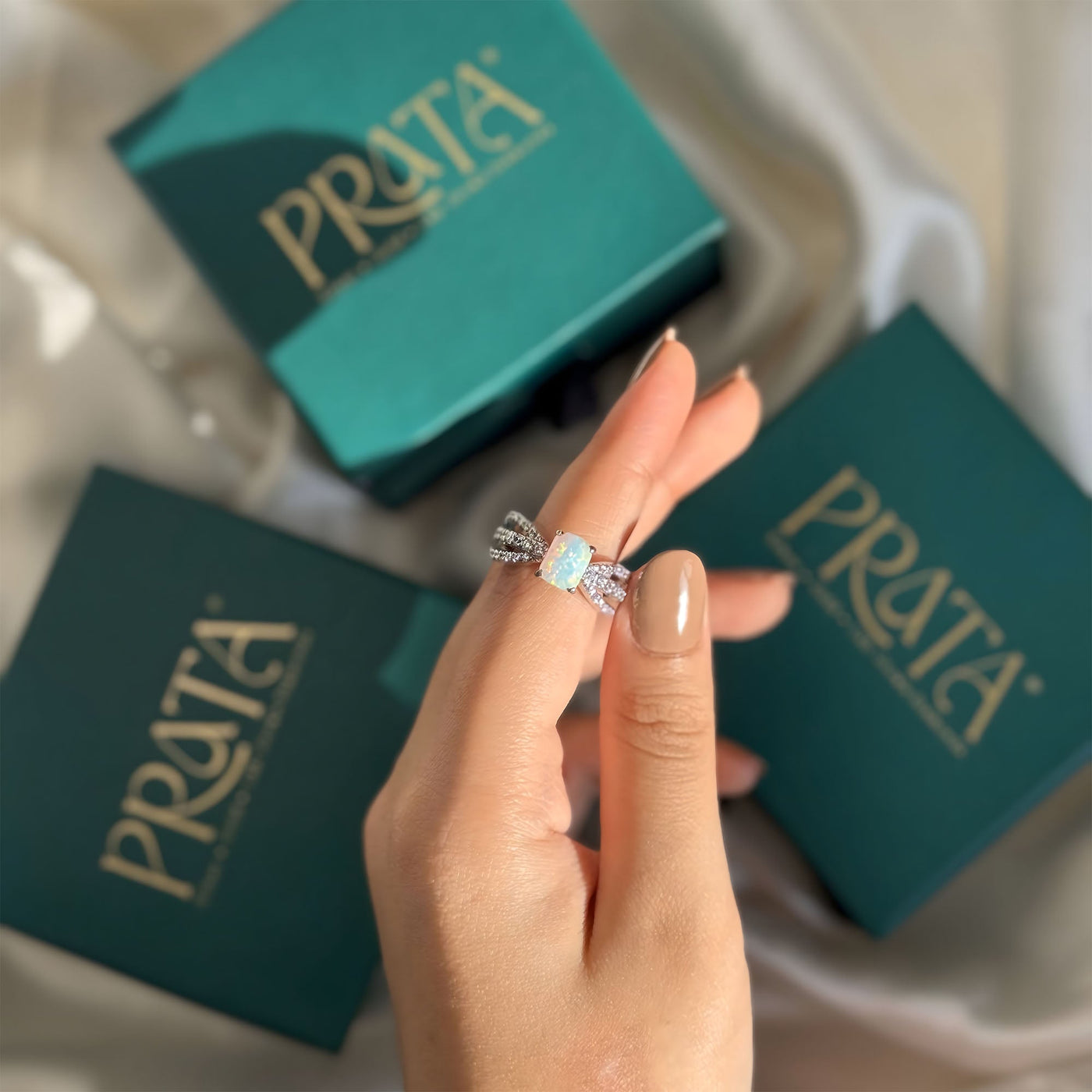 AURA CREST RING Prata Jewlz