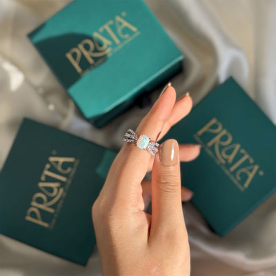 AURA CREST RING Prata Jewlz