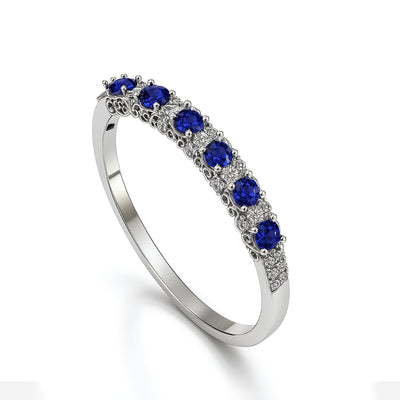 AZURE GLEAM SAPPHIRE BRACELET Prata Jewlz