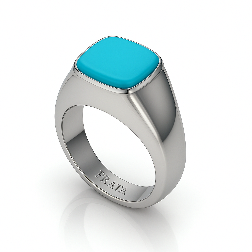 AZURE TITAN RING Prata Jewlz