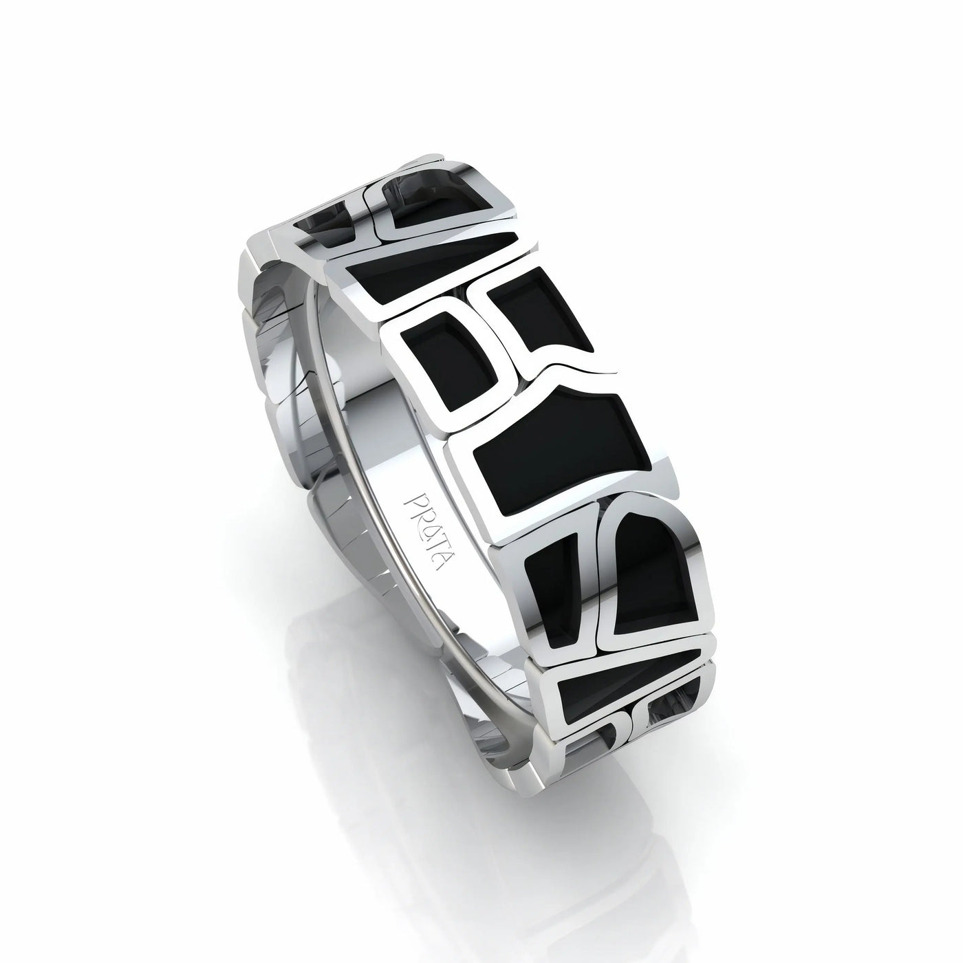 Collide Art Ring Prata Jewlz