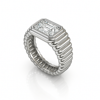 Diamond_cut_white_Zircon_men_ring_prata