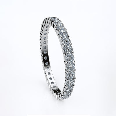 DIAMOND STUDDED MOISSANNITE WEDDING BANGLE Prata Jewlz