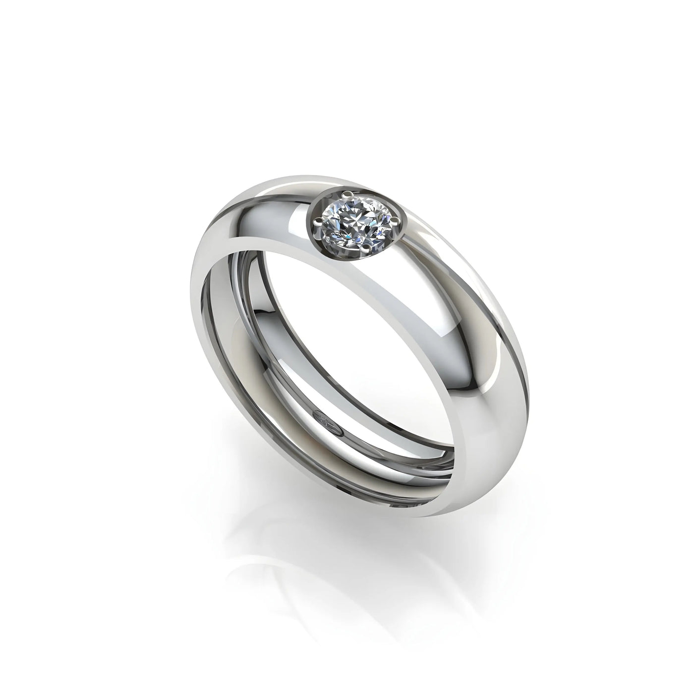 FROSTED ZIRCON RING for men PRATA JEWLZ