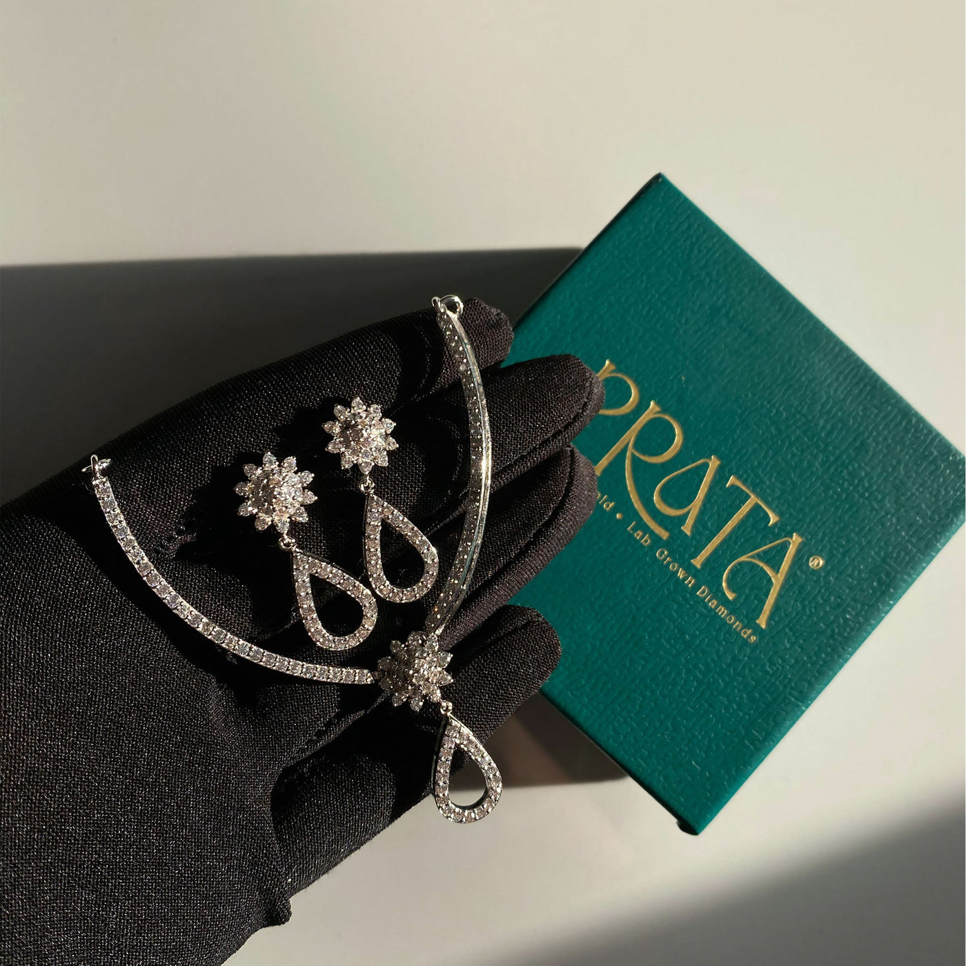 HALF MOON PENDANT SET Prata Jewlz