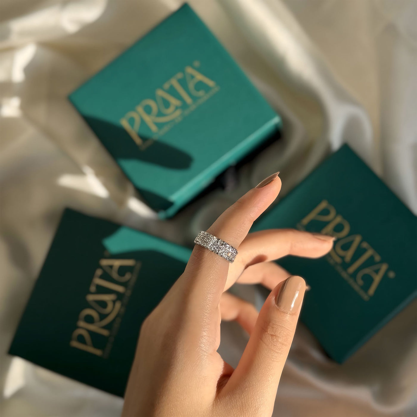 PAVE BAND Prata Jewlz