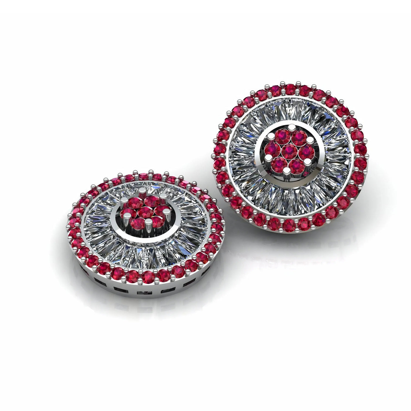 Ruby-prism-studs-prata