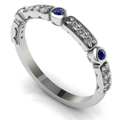 Sapphire Whisper Ring Prata Jewlz