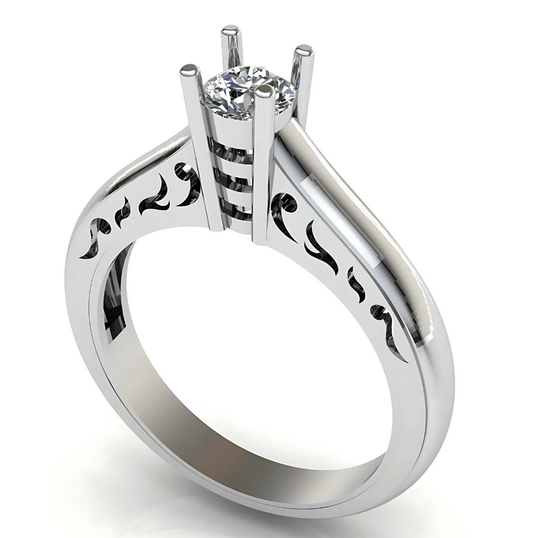 Solitaire Classic Ring Prata Jewlz