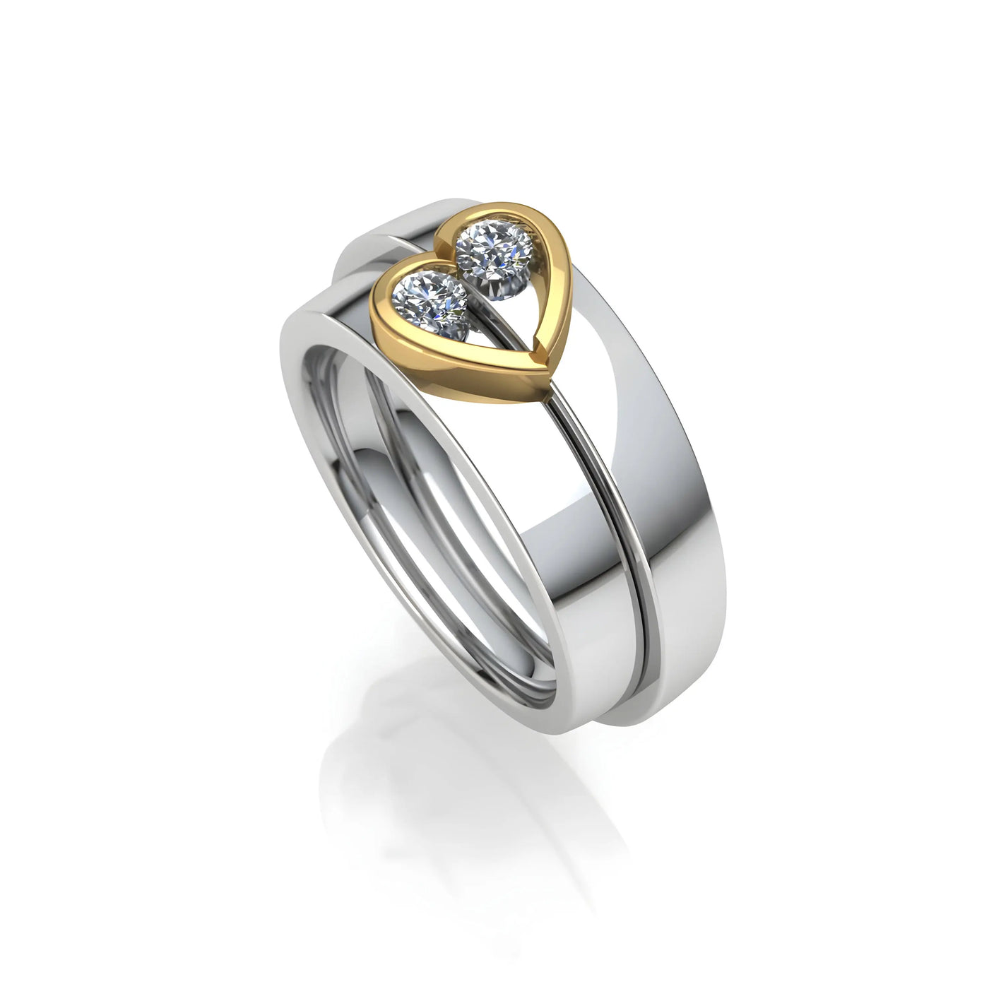 Soulmate Heart Ring for Men